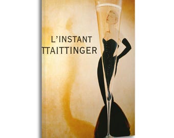 Taittinger Champagne Poster, Retro Canvas Painting, Living Room Wall Art