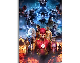 Póster de The Flash, pintura en lienzo, arte de pared, impresión de imagen, decoración de paredes de sala de estar, carteles para el hogar