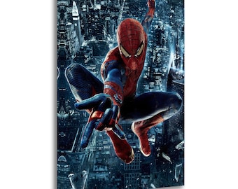The Amazing Spider Man City Swing Painting On Canvas Wall Art Poster Picture Print Living Room Walls Decor Home Posters