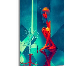 Lienzo impreso de James Jean Blade Runner, arte mural de ciencia ficción
