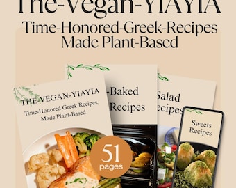 Receitas Gregas Veganas | Receitas Gregas Autênticas, Adaptadas para Plantas | Download Digital em PDF