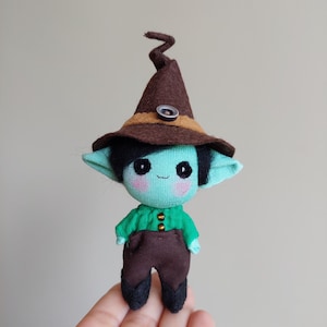 Goblin Elf Doll Handmade Artdoll Fantasy Pixie Fairytail Special Character Doll  Art Figurine OOAK Collectible doll Gift Decor Fun Cute