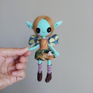Goblin Girl Magical Elf Doll Handmade Artdoll Fantasy Pixie Fairytail Special Character Doll  Art  OOAK Collectible doll Gift Decor Fun Cute