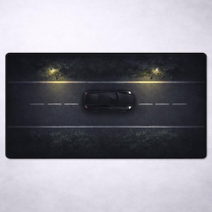 Car Desk Mat, Executive Desk Mat with Sports Car Design, Premium Large Desk Mat for Office Desk, Home Workspace & Modern Desk Setup