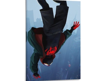 Miles Morales In The Spider Vers Leinwand Malerei Wand Dekor Kunstwerk Druck Poster Wohnzimmer