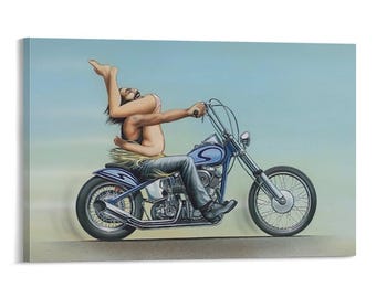 Classic 69Style EasyRiders David Mann Leinwand Kunst Malerei Wanddekor Kunstwerk Print Poster