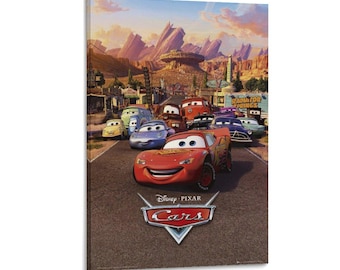 Film McQuean Cars Poster Klassische Leinwand Kunst Malerei Wand dekor Drucken Wohnzimmer Haus