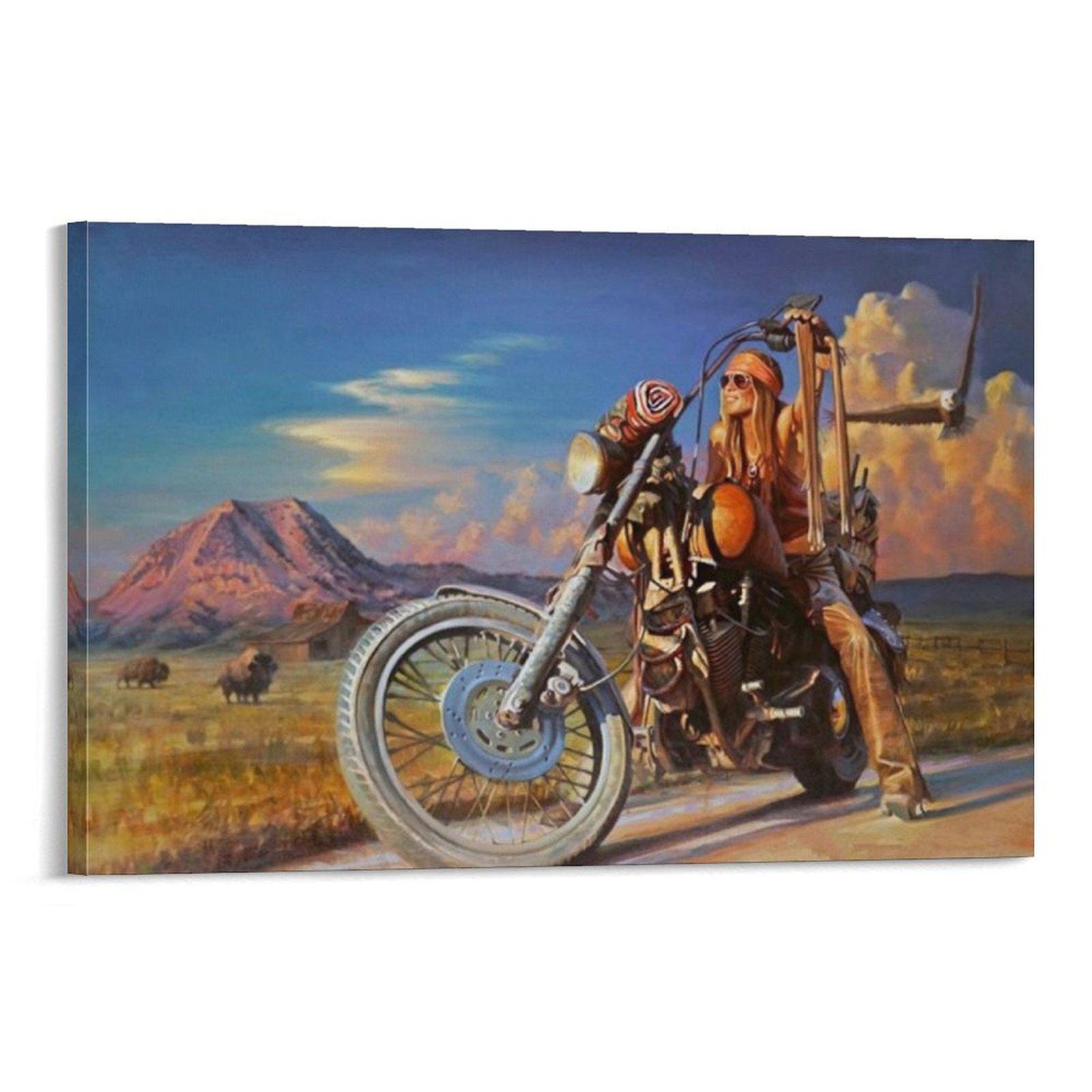 David Mann Motorcycle Art - Etsy Canada