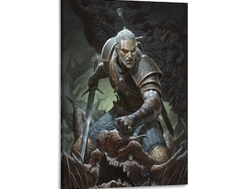 Kunstwerk Whicher 3 Geralt Classic Leinwand Kunst Malerei Wand Dekor Print Poster