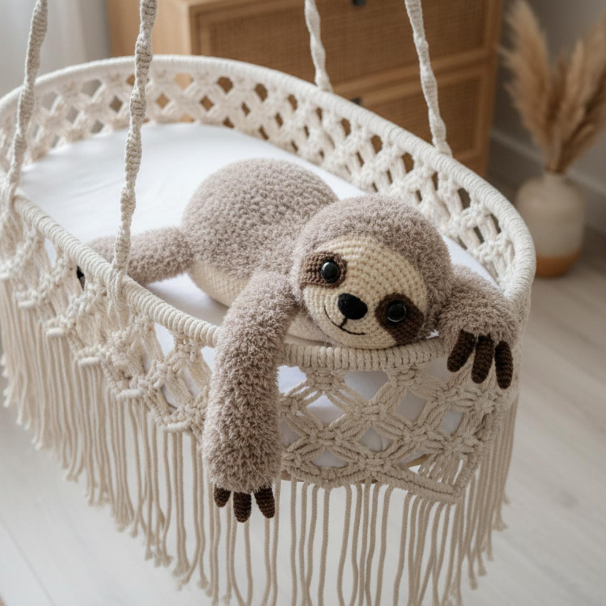 Realistic Lying Sloth Crochet Pattern PDF – Amigurumi Sloth Tutorial ...