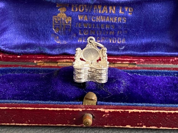 Vintage Sterling Silver Dressing Table Charm, 925 Vanity Table Pendant