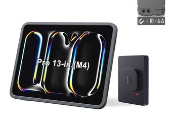 Estuche de carga magnética EmonitaA13 AC para iPad Pro de 13 pulgadas (M4), carga rápida de 18 W, montaje en pared