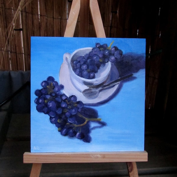 Daily Painting 08 - Grapes in a cup - free shipping