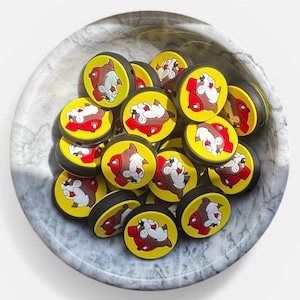 Silicone/PVC Focal Bead, Buc-ee’s