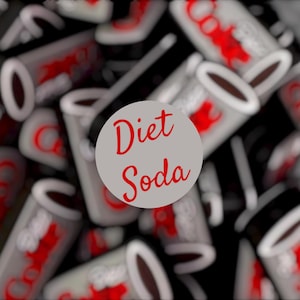 Silicone/PVC Focal Bead, Diet Coke focal bead