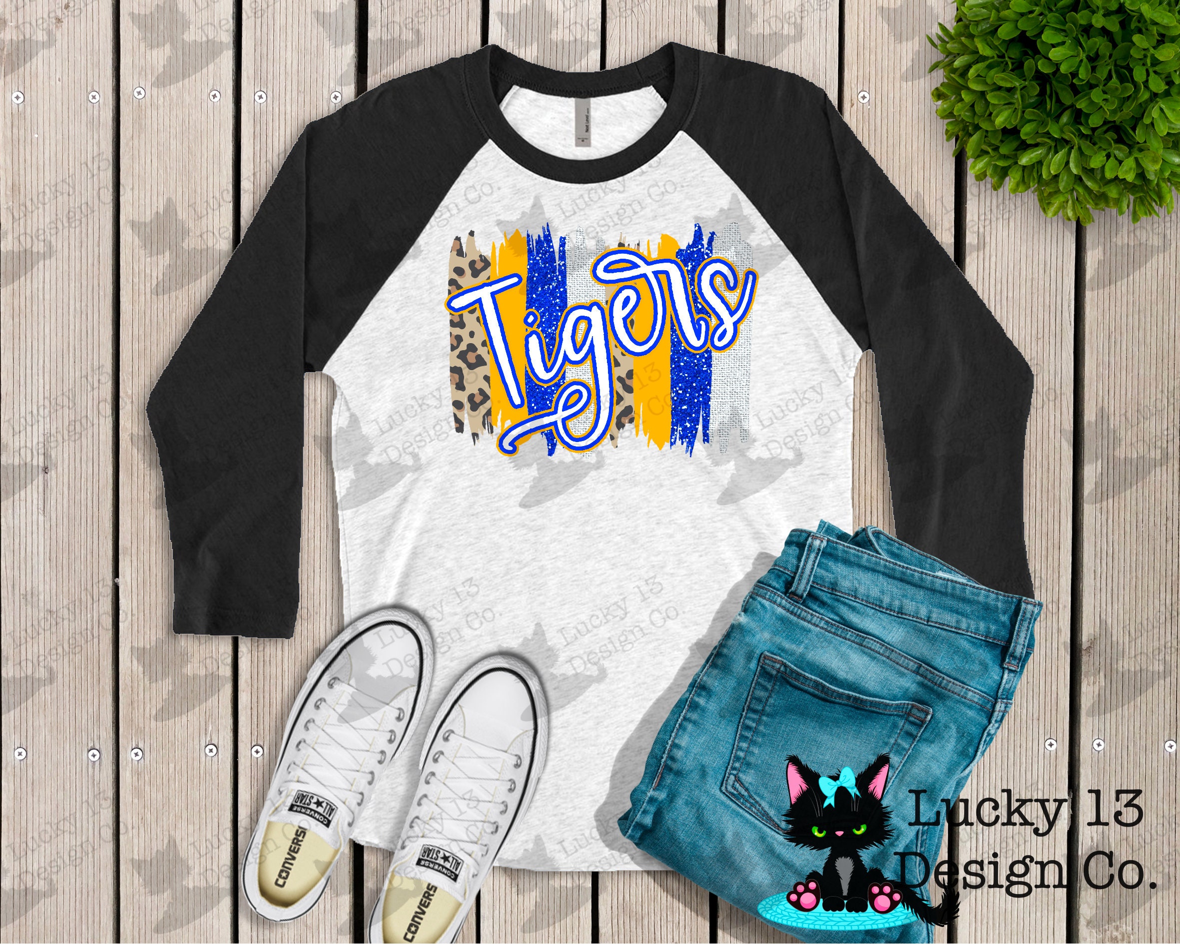 Geaux Tigers Hand Drawn Sublimation Design