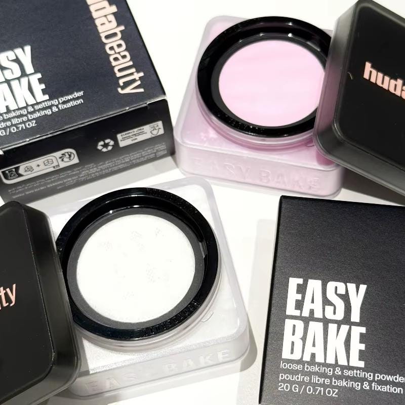 Poudre libre et levante libre Huda Beauty | Sans parfum, contrôle de l'huile, finition mate imperméable