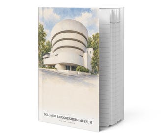 Solomon R. Guggenheim Museum Watercolor Hardcover Journal | New York, New York Notebook | Travel Gift