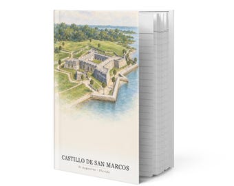 Castillo de San Marcos Watercolor Hardcover Journal | St. Augustine, Florida Notebook | Travel Gift