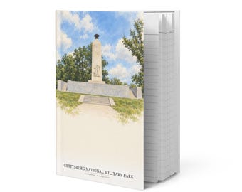 Gettysburg National Military Park Watercolor Hardcover Journal | Gettysburg, PA Notebook | Travel Gift