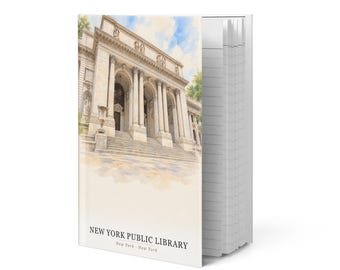 New York Public Library Watercolor Hardcover Journal | New York, NY Notebook | Travel Gift