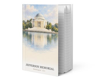 Jefferson Memorial Watercolor Hardcover Journal | Washington, D.C. Notebook | Travel Gift