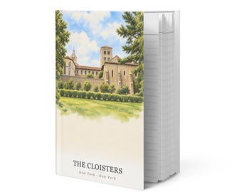 The Cloisters Watercolor Hardcover Journal | New York, NY Notebook | Travel Gift