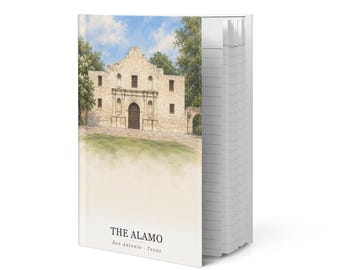 The Alamo Watercolor Hardcover Journal | San Antonio, Texas Notebook | Travel Gift