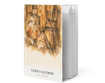 Luray Caverns Watercolor Hardcover Journal | Luray, VA Notebook | Travel Gift