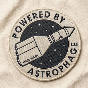 Project Hail Mary Embroidered Patch, Sci Fi Book Lover Iron On Applique, Space Nerd Sew On Badge for Jacket, Bookish Decal