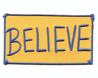 Ted Lasso Believe Patch, AFC Richmond Greyhound Soccer Iron On Applique, Motivational Sports Sew On Badge, Lasso Way Jacket Decal