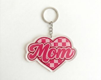 Personalized Mom Keychain, Custom Mama Keyring, Mother's Day Gift for Mom, New Mommy Gift, Gift from Kids, Mama Bear Accessory