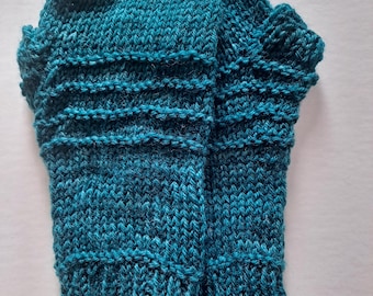 Handmade Teal Blue Arm Warmers