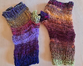 Orange,Yellow,Purple,and Red Arm Warmers
