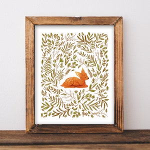 Nursery Wall Art, Roe Deer art print, Deer Printable Art, instant download
