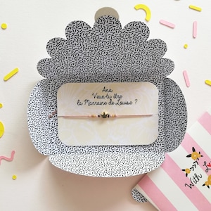 Bracelet marraine, demande marraine, annonce grossesse, cadeau marraine, veux tu être marraine, demande marraine, Annonce Parrain marraine