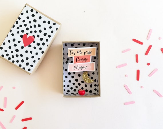 Box diorama message love box message, Valentine's day, Valentine gift love gift Valentine's day, Valentine's day gift