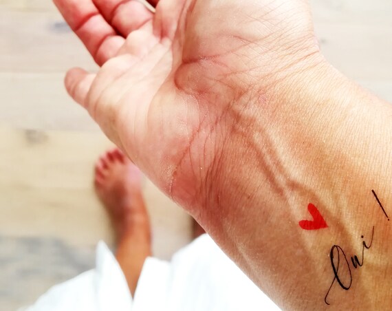 Temporary wedding and EDVJ tattoos, ephemeral tattoos, wedding guests goodies, wedding guests gift, custom tattoo