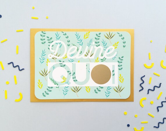 Carte à gratter - Demande de témoin -Veux-tu être ma témoin / mon témoin - Cadeau témoin - Cadeau mariage