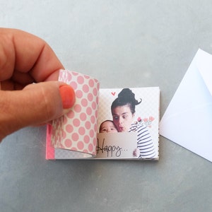 Flipbook paper gif personnalisé, cadeau saint valentin, fête des pères, cadeau pour lui, cadeau personnalisé, annonce grossesse originale
