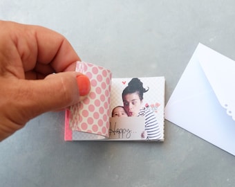 Flipbook paper gif personnalisé, cadeau saint valentin, fête des pères, cadeau pour lui, cadeau personnalisé, annonce grossesse originale