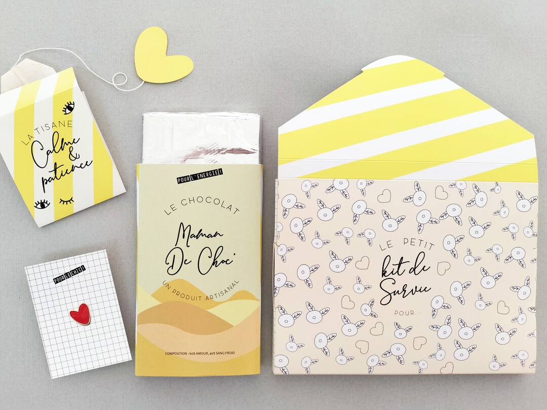 Quoi Mettre Dans Un Kit De Survie Future Maman Kit de survie future maman ou papa, cadeau grossesse, bébé en route