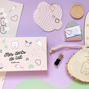 Kit Passage of the little mouse, child's milk teeth, little mouse gift, gift under pillow, the little mouse, milk teeth