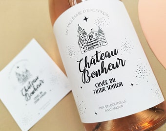 Etichetta di vino personalizzata per annunciare la tua gravidanza zia zio, annuncio di zia, futura zia, futuro zio, annuncio di gravidanza