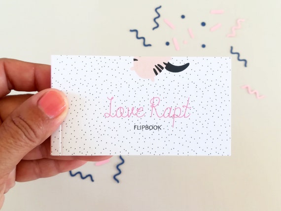 Flipbook to customize, animated book, folioscope, love gift, love gift, couple gift, Valentine's gift, wedding proposal
