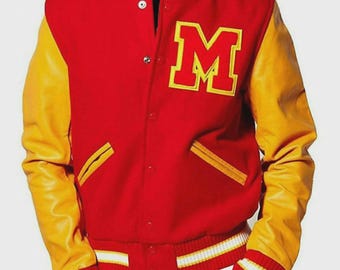 Chaqueta bomber universitaria de Michael Jackson, de MJ Thriller Letterman