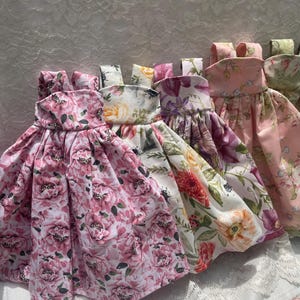 14 inch ruby red fashion friends party style fits Wellie wishers doll clothes Be Just Me handmade fabric choices bestselling custom dresses