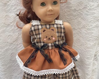 Ruby red fashion friends romper flowers violet pink fits 14 inch wellie Wisher dolls pantaloons bell ruffle sleeves handmade Be Just Me