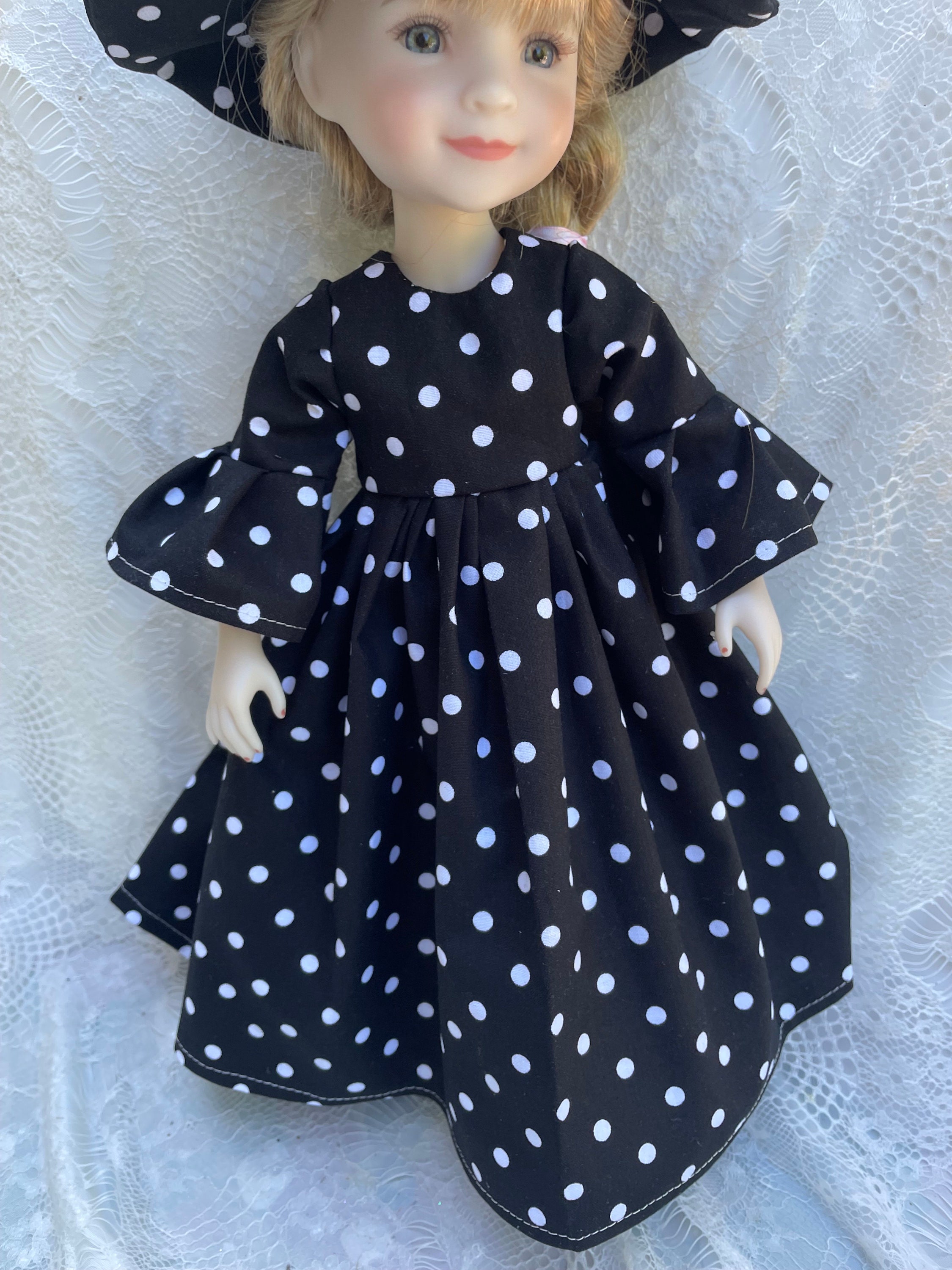 Witch Costume Doll Dress 14 Inch Doll Clothes Ruby Red