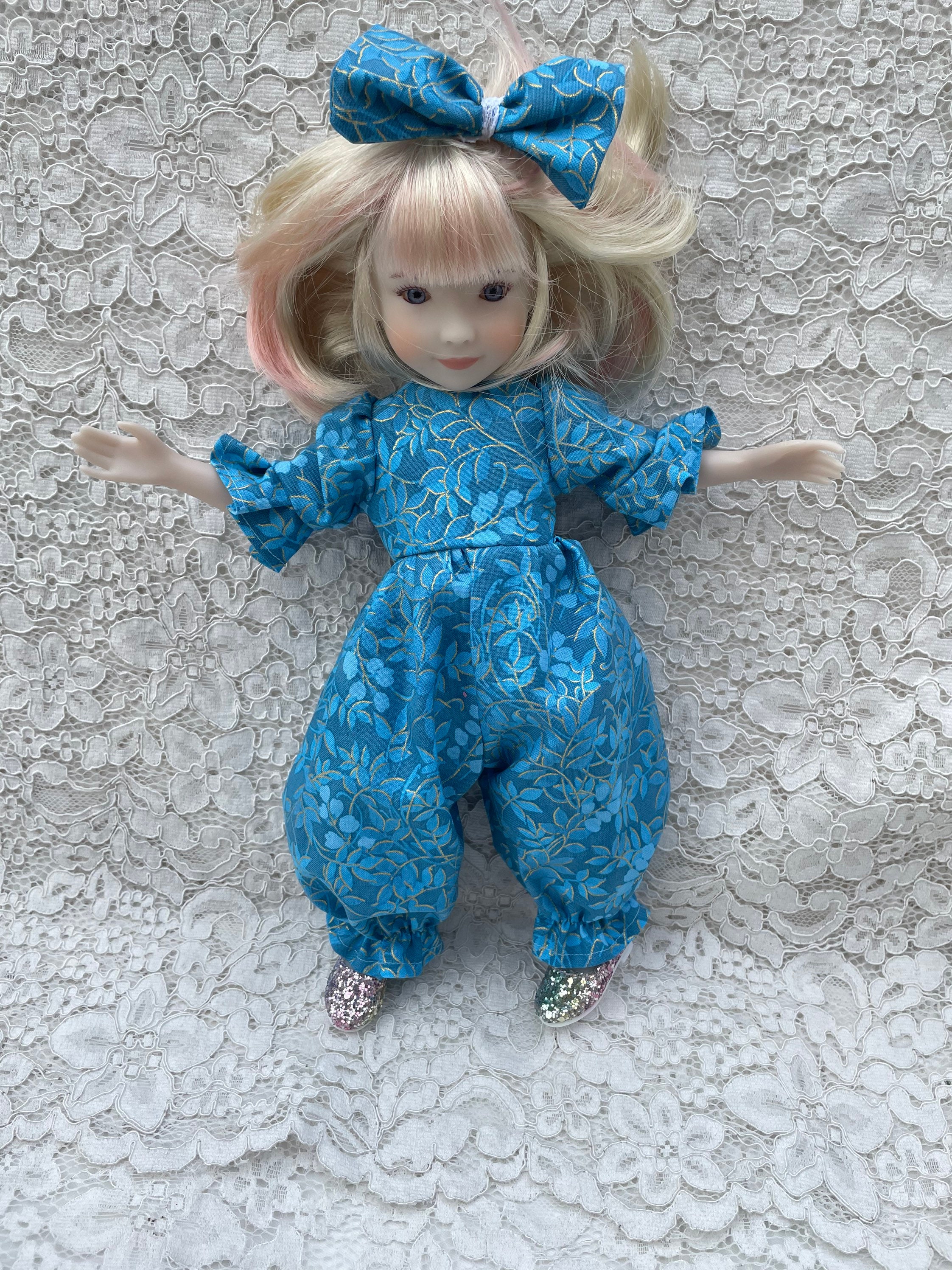 Ruby Red Syblies Romper Sister Matching Jumpsuit Blue Gold